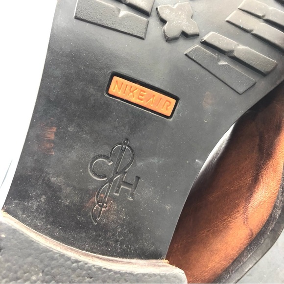 COLE HAAN Nike Air Chelsea Boot Heeled Bootie Ankle Cognac Leather Women Pull On - Picture 12 of 14